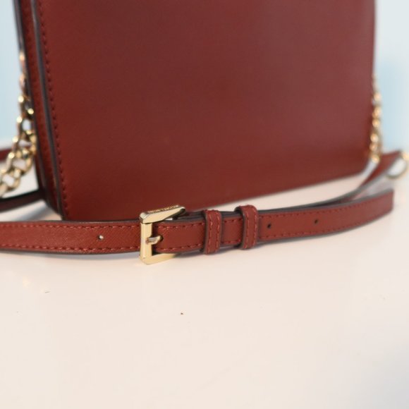 MICHAEL Michael Kors Daniela Large Crossbody Red/Burgandy  Wallet/ Bag/ Purse 👜 - Picture 6 of 14